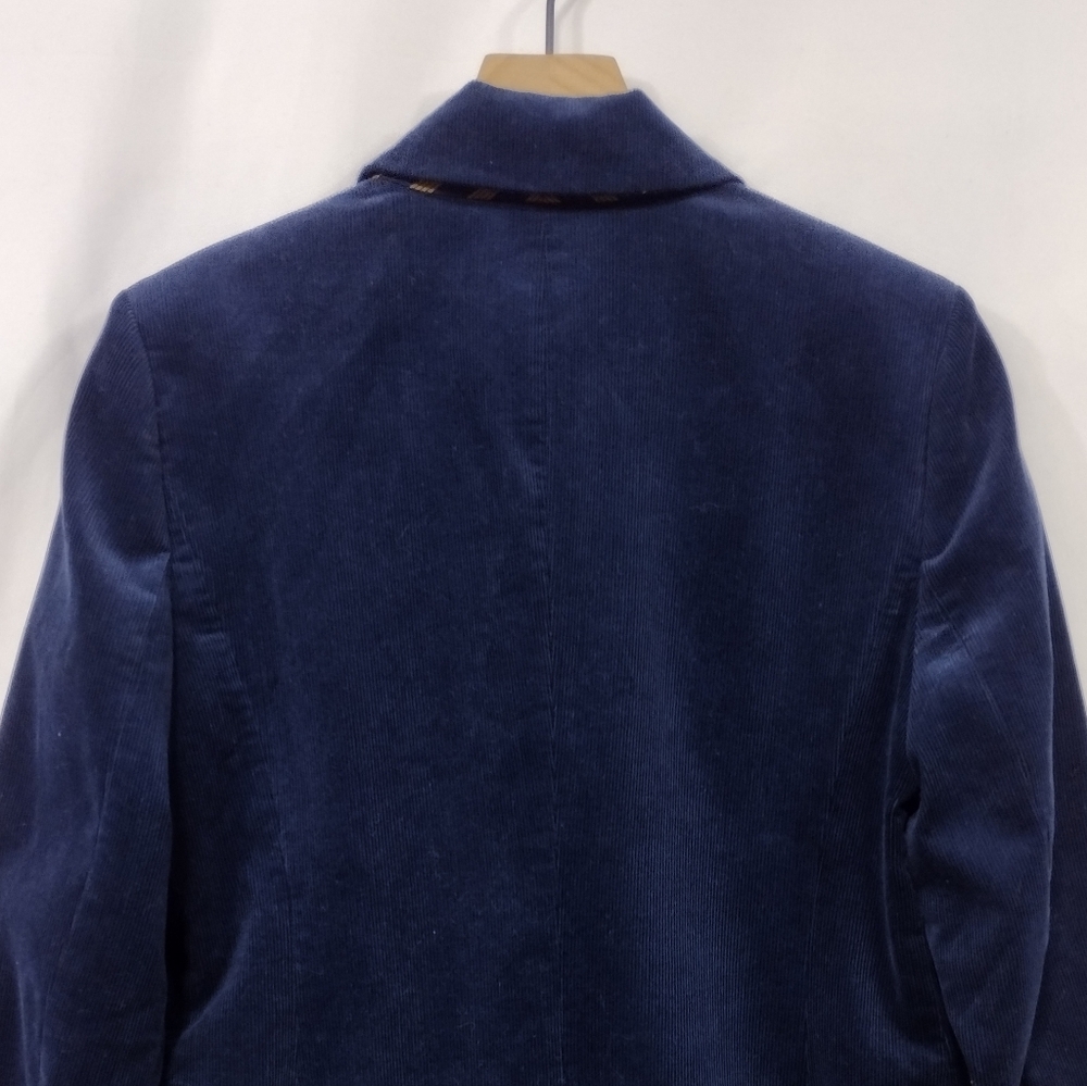 J. Crew Campbell Corduroy Blazer Women's 8 Blue Preppy Academic Boho Retro 90s - Picture 6 of 10